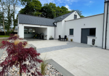 patio area in modern home in Northern Ireland 