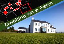 new dwelling on a farm 