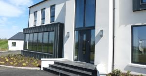 Front Entrance with Zinc Cladding
