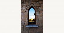 Arched Window Of Low Energy Home 