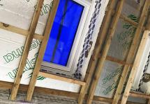 Airtight taping & membrane around rooflight