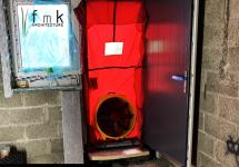 FMK Intermediate Air Test using blower door