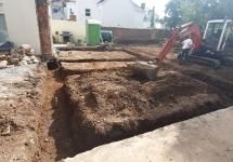 foundations dug 