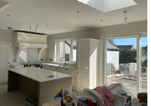kitchen design with roof light for extra lighting