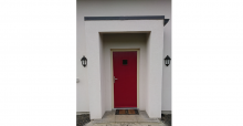 red Irish cottage door 