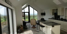 Kitchen with open views to the Sperrins