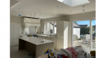 kitchen area in extension